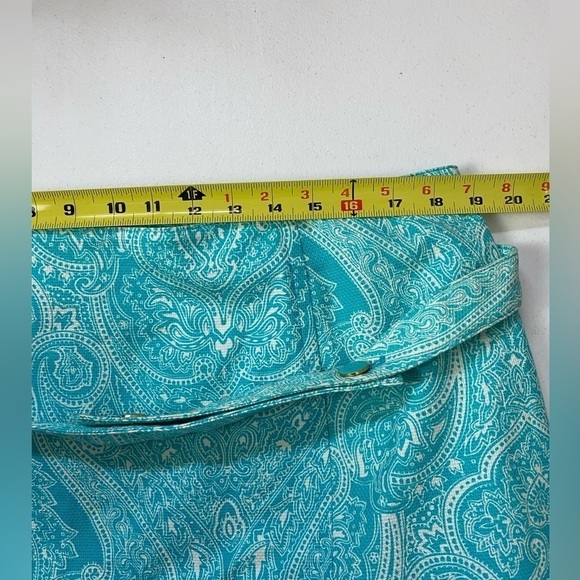 Talbots Womens Belted paisley skirt size 18W Petite - Picture 10 of 12